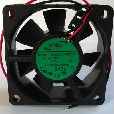 Original ADDA AD0612UX-A70GL Cooling Fan 12V 0.35A 4.2W 2wires AD0612UX-A70GL Fans